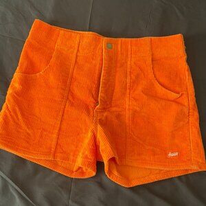 NWOT Hammies Size 34 Orange Stretch Corduroy Shorts
